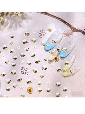 Cute Bee Nail Art Stickers